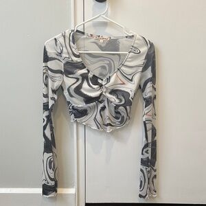 Swirl Long Sleeve Top